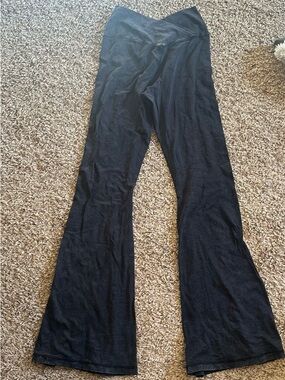 aerie Black Flared Yoga Pants